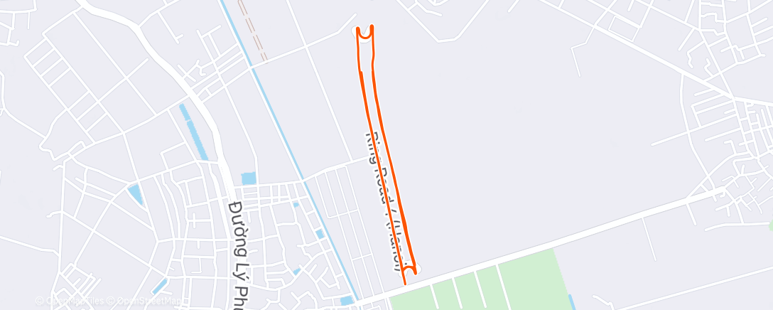 Map of the activity, Morning Run