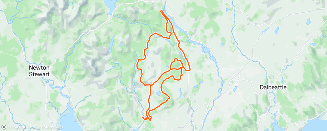 Map of the activity, UCI Gralloch Gravel - DNF