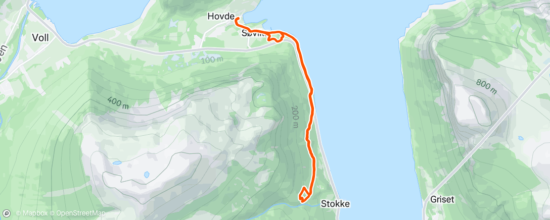 Map of the activity, Morning Trail Run