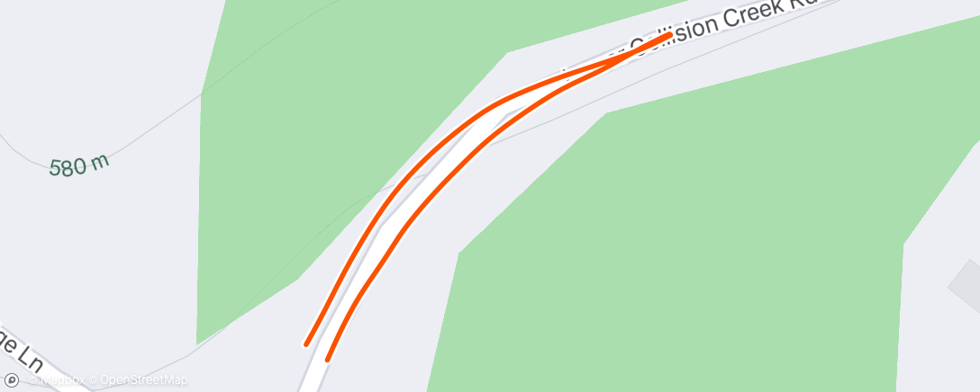 Map of the activity, Afternoon Run