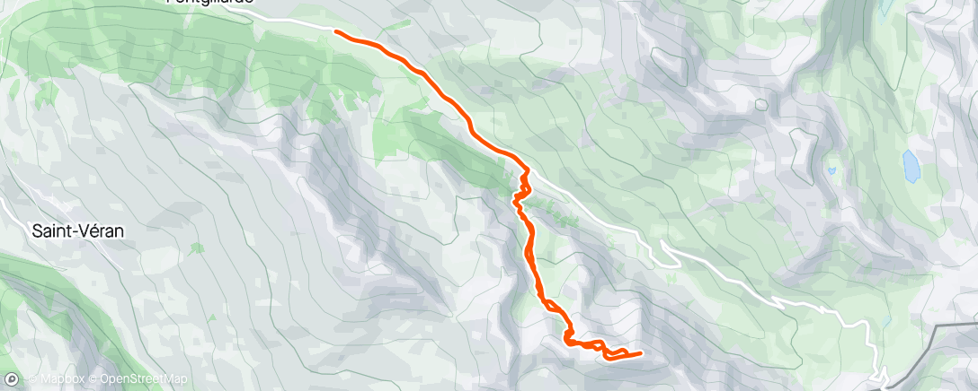 Mapa da atividade, Ski de randonnée le matin