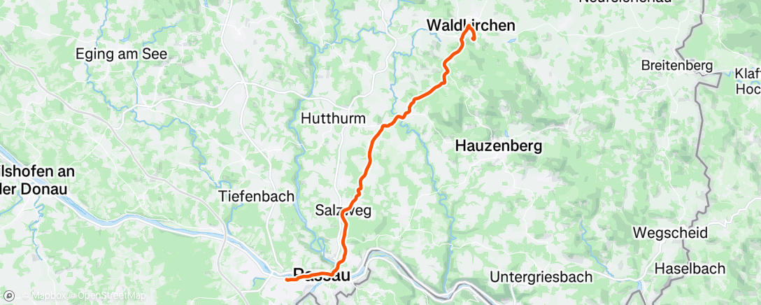 Map of the activity, Bike2Work 4/2025