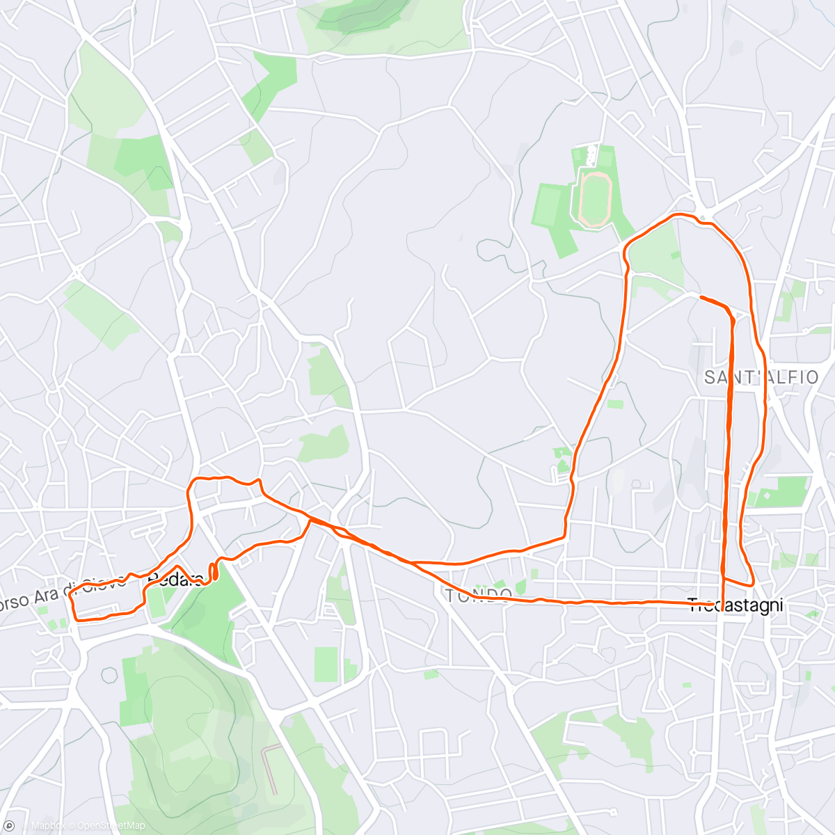 Map of the activity, Scarico con accelerazione finale