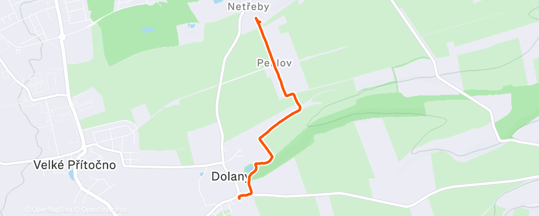 Map of the activity, Lunch Walk