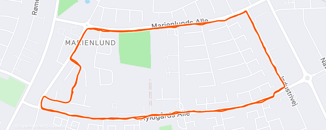 Map of the activity, Morning Run