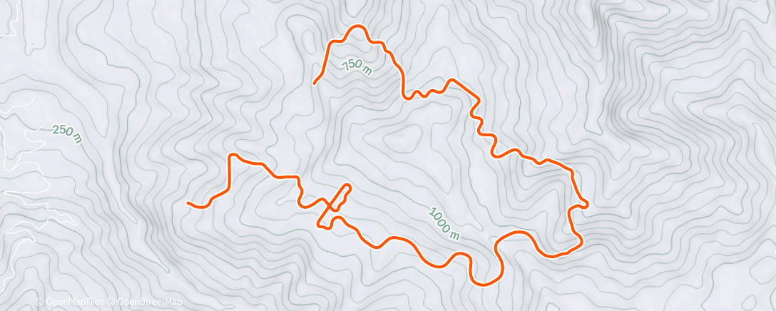 Map of the activity, Zwift