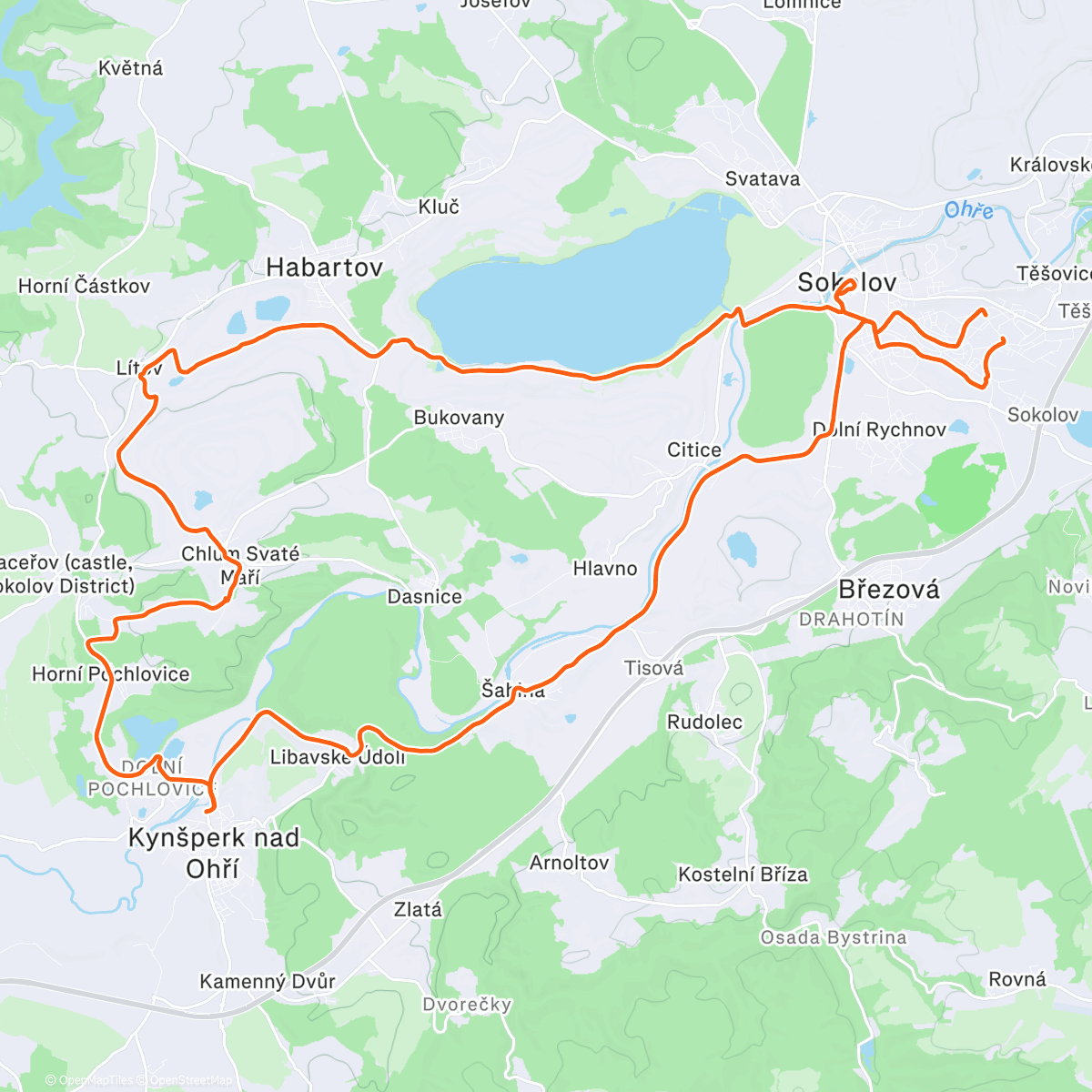 Map of the activity, Goofy Vánoce