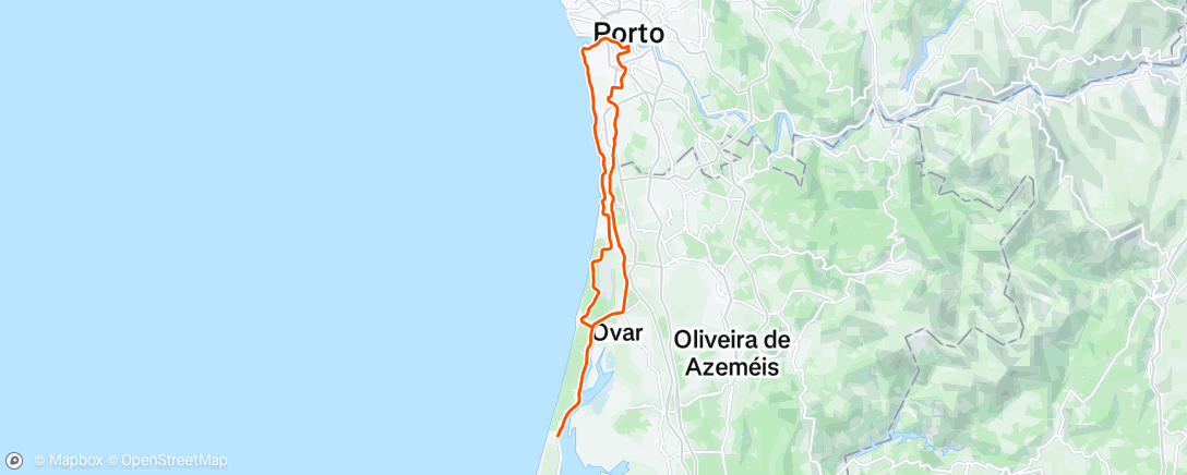 Map of the activity, Volta à Torreira