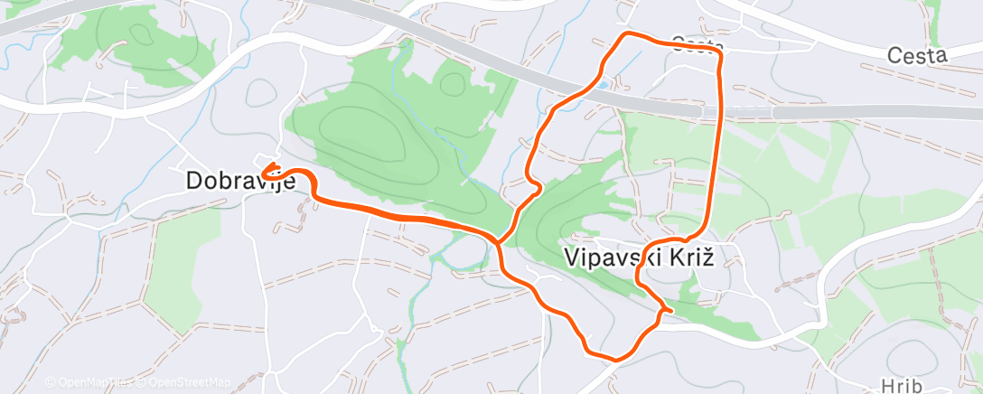 Map of the activity, 1/2 od 2/2 Kriške🤓😎