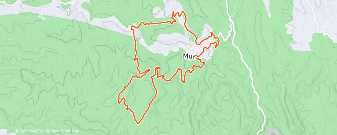 Map of the activity, Afternoon Mountain Bike Ride