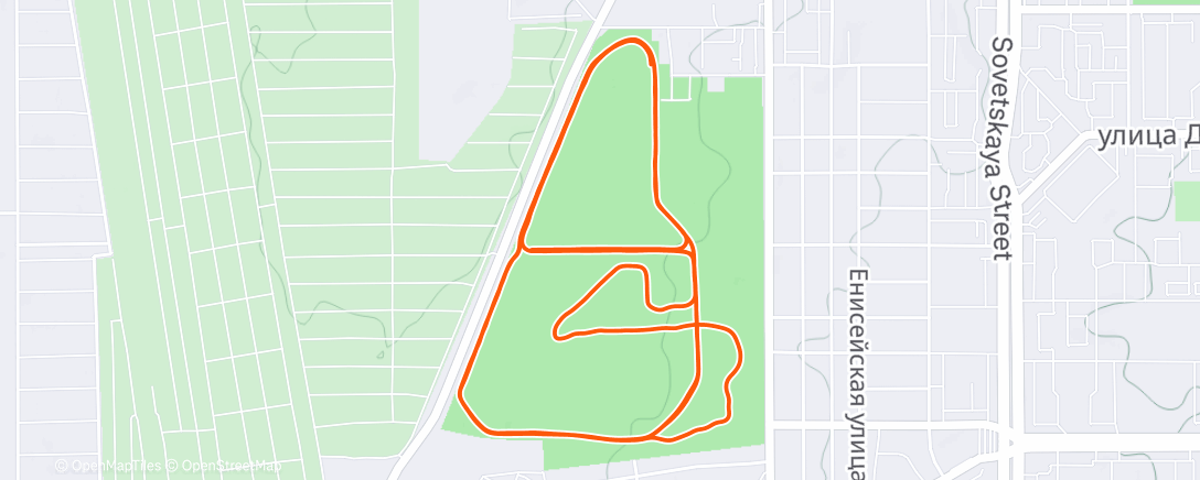 Map of the activity, Северный лыжный заезд (после обеда)