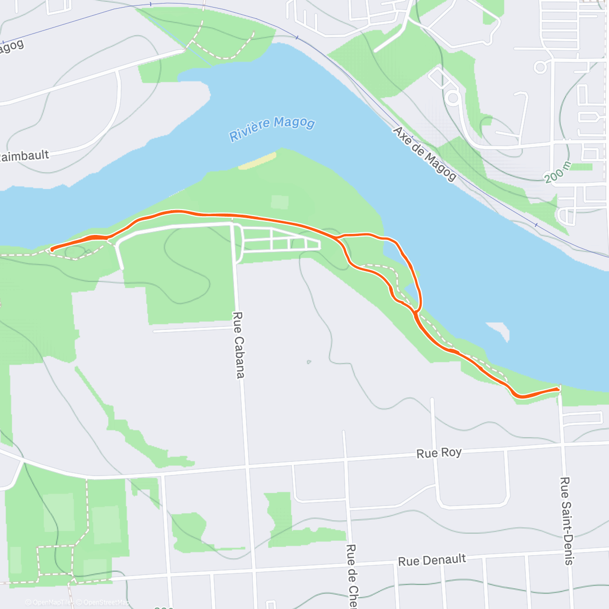 Map of the activity, Rapido Ski avec mon ami Ali