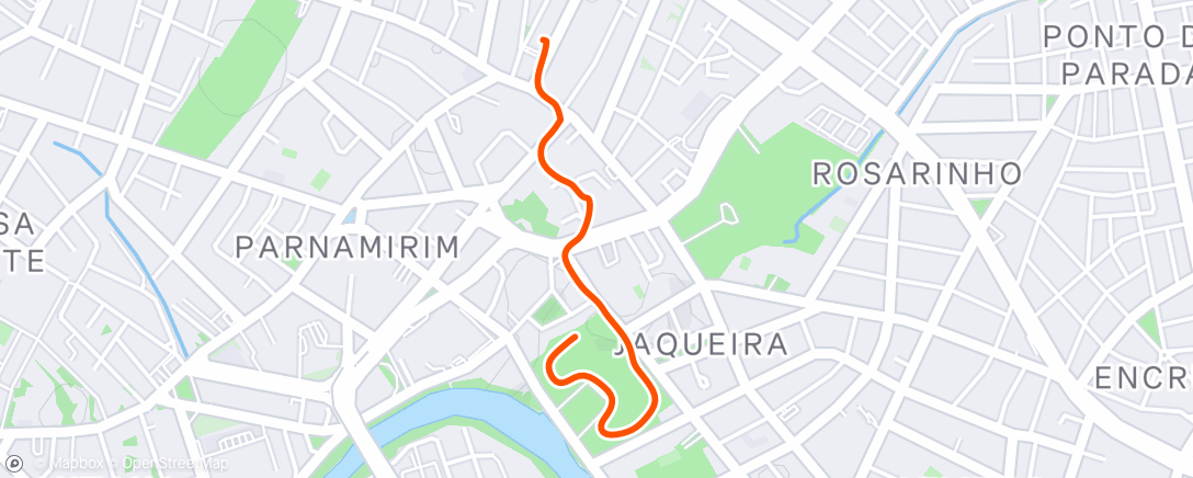Map of the activity, CAMINHANDO