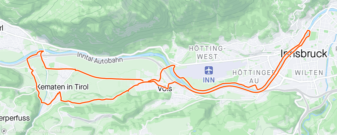 Karte der Aktivität „Sessione di mountain biking all’ora di pranzo”
