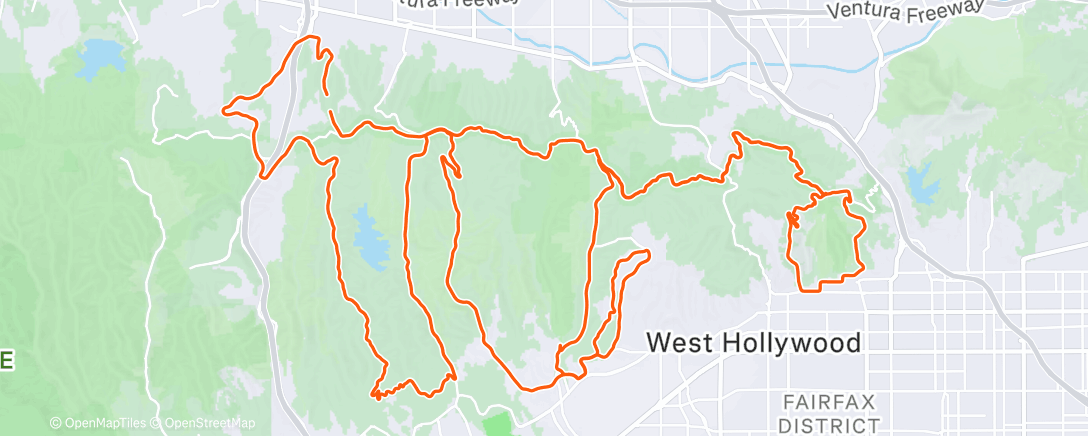 Map of the activity, Lunch Ride