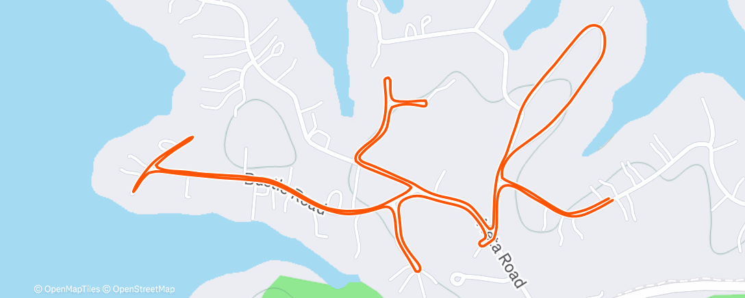 Map of the activity, Lunch Walk