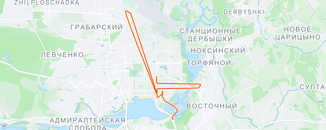 Map of the activity, Утренняя прогулка