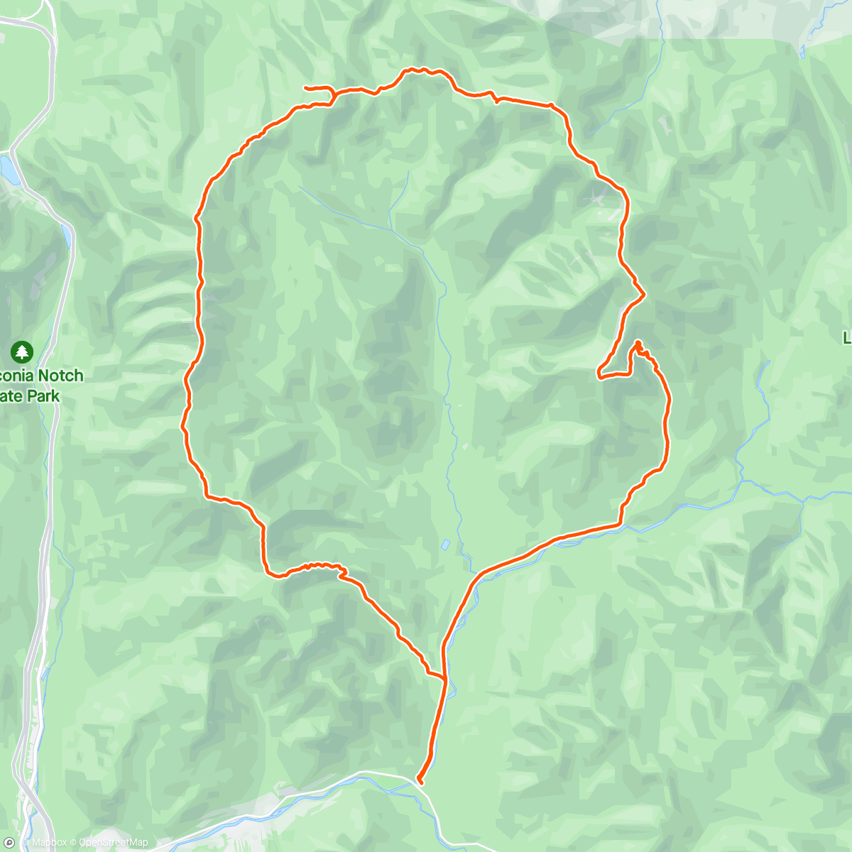 Map of the activity, Pemi loop