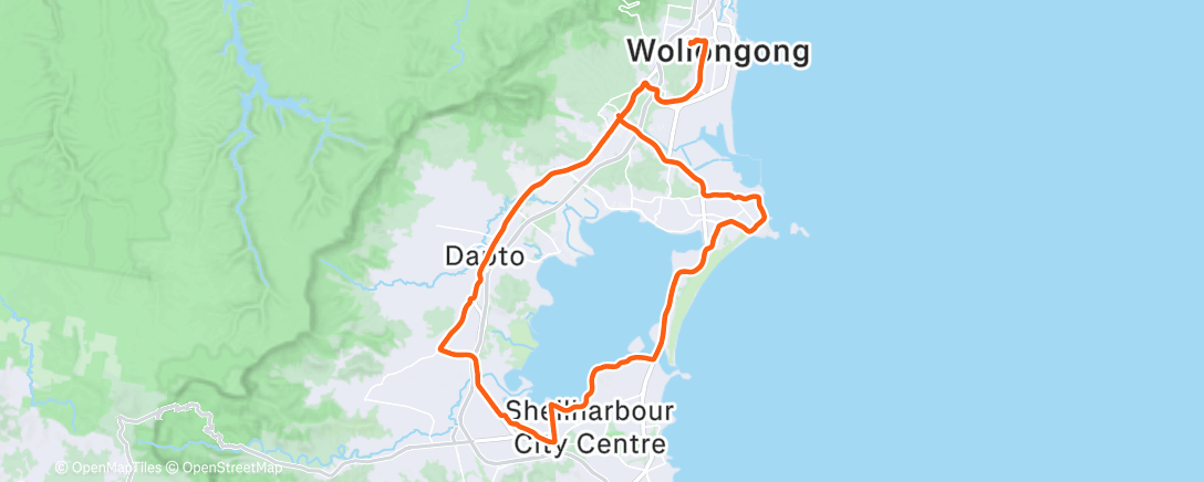 Map of the activity, Great Rabbit Run 2.0 around the Lake...