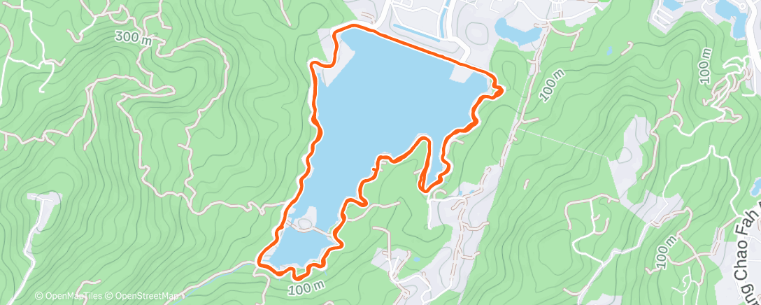 Map of the activity, Morning Run