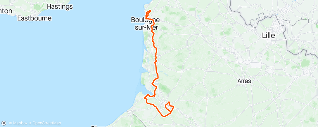 Map of the activity, D2 4 Jours de Dunkerque 🇫🇷 18th