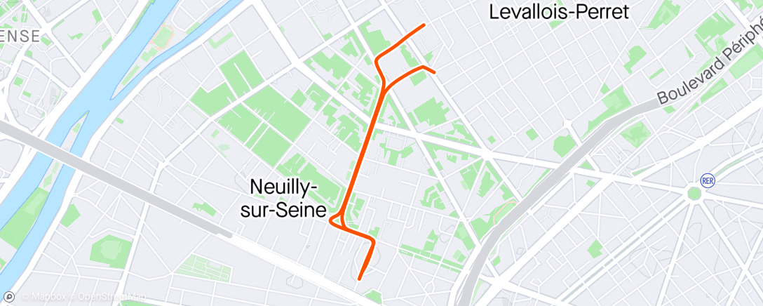 Map of the activity, Sortie vélo le matin #commutemarker.com