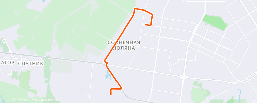 Map of the activity, Дневной велозаезд