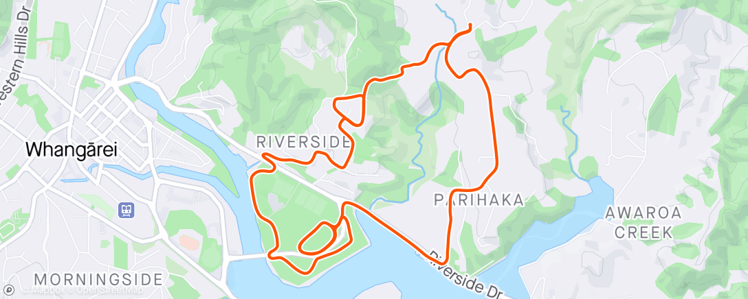 Map of the activity, Lunch Ride