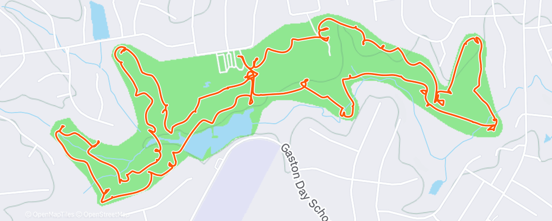 Map of the activity, Lunch Golf