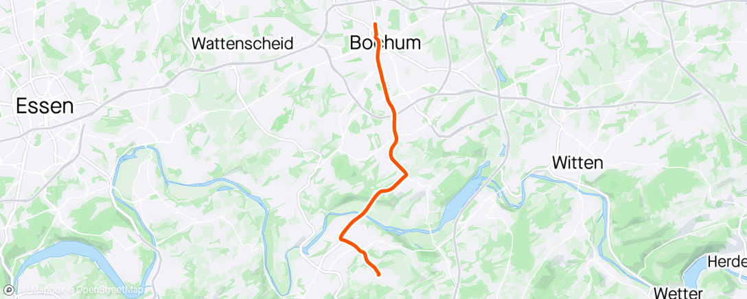 Mapa de la actividad (Abendradfahrt)