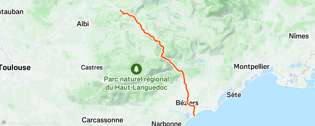 Carte de l'activité