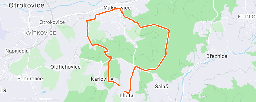 Map of the activity, OV