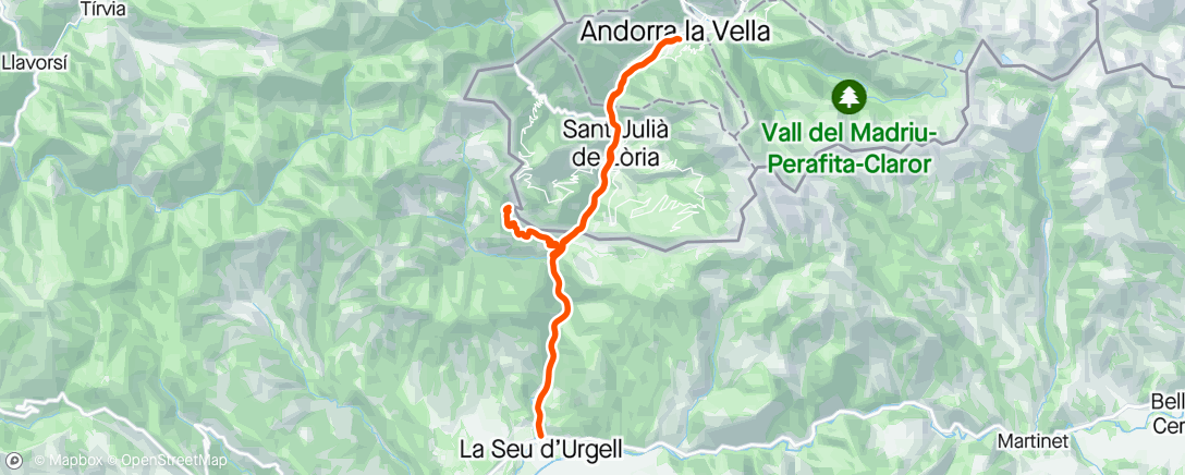 Map of the activity, La Seu i Arduix