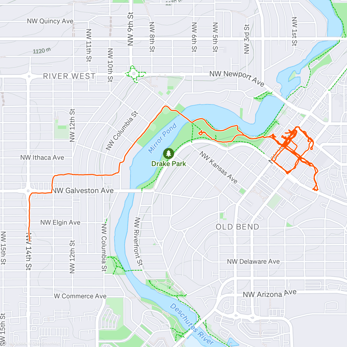 Map of the activity, Walk to Crit