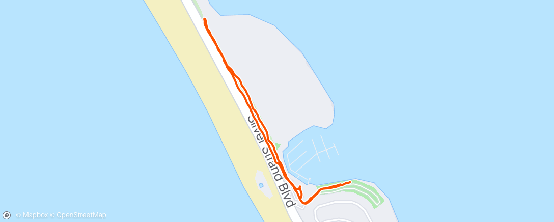 Map of the activity, Lunch Run