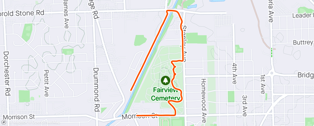 Map of the activity, First ride of the season