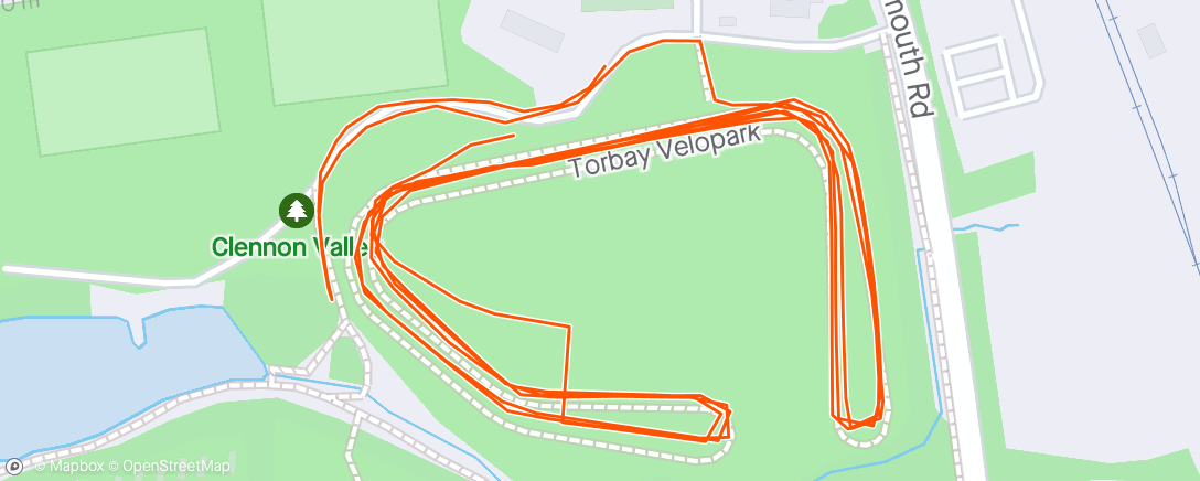 Map of the activity, Parkrun 3 laps