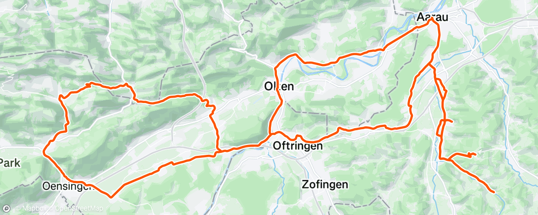 Map of the activity, Kleine Regenerations Ausfahrt
