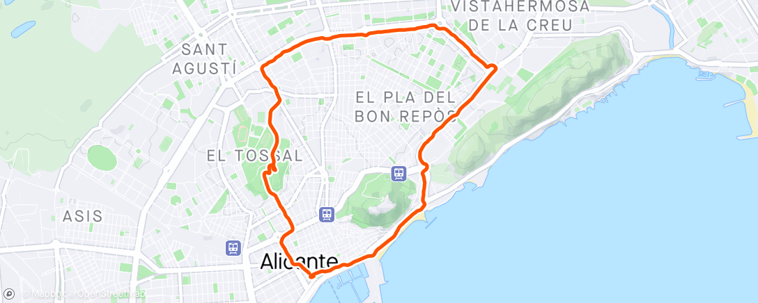 Map of the activity, Alidoublecante Day 🇪🇸✖️2️⃣🏃🏻‍♂️