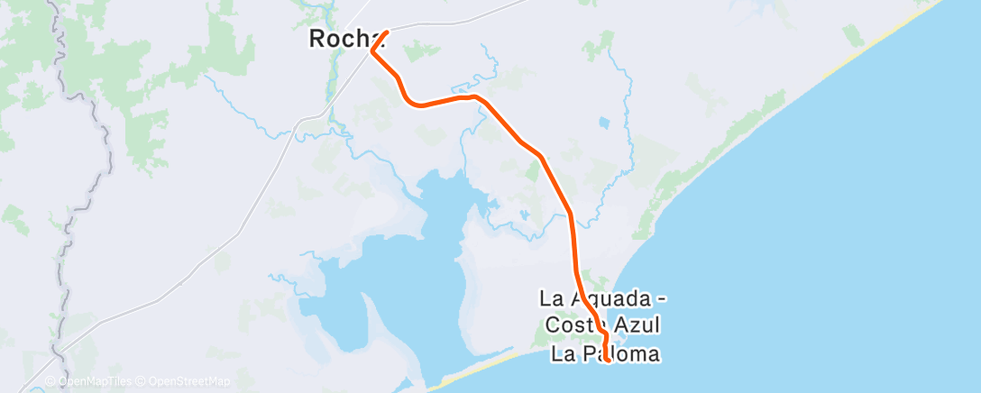 Map of the activity, Carrera por la mañana