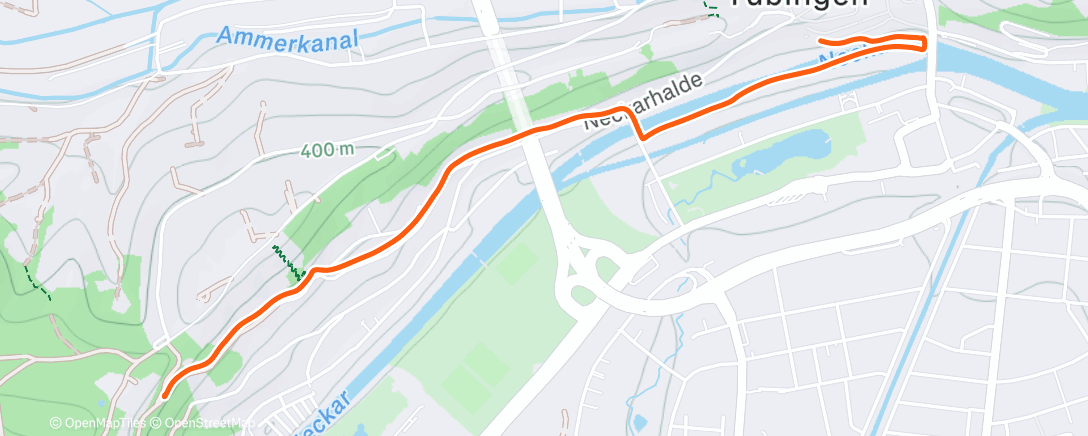 Map of the activity, Morning Run