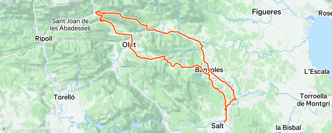 Map of the activity, Morning Ride