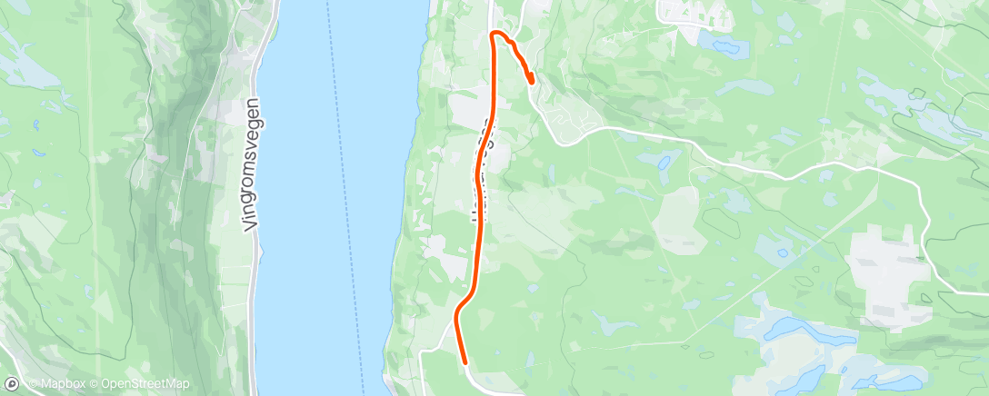 Map of the activity, Intervall med vogn👨‍👧🦮