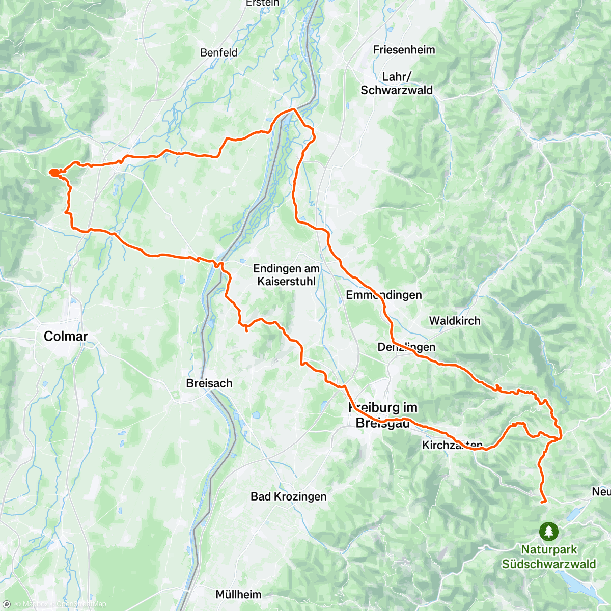 Map of the activity, Morning Ride