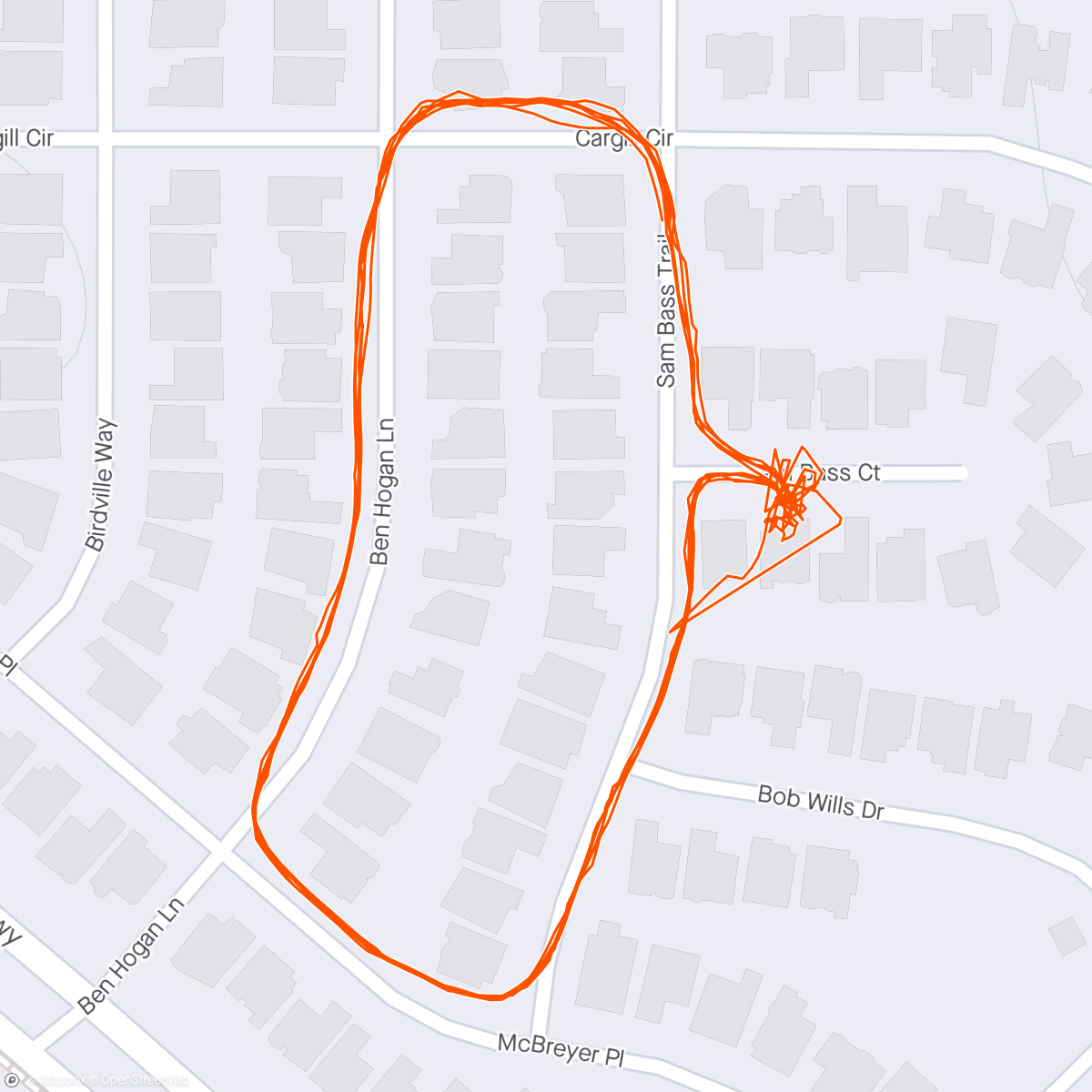 Map of the activity, 5K BURPEE PULL-UPS INTERVALS 🏃🏻‍♂️💪🏼