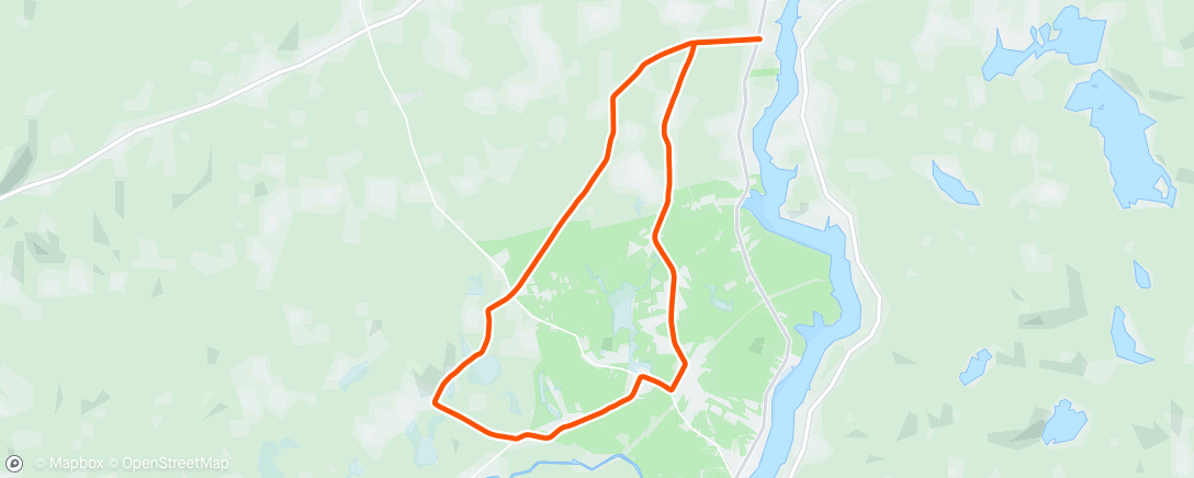 Map of the activity, Lunch Ride