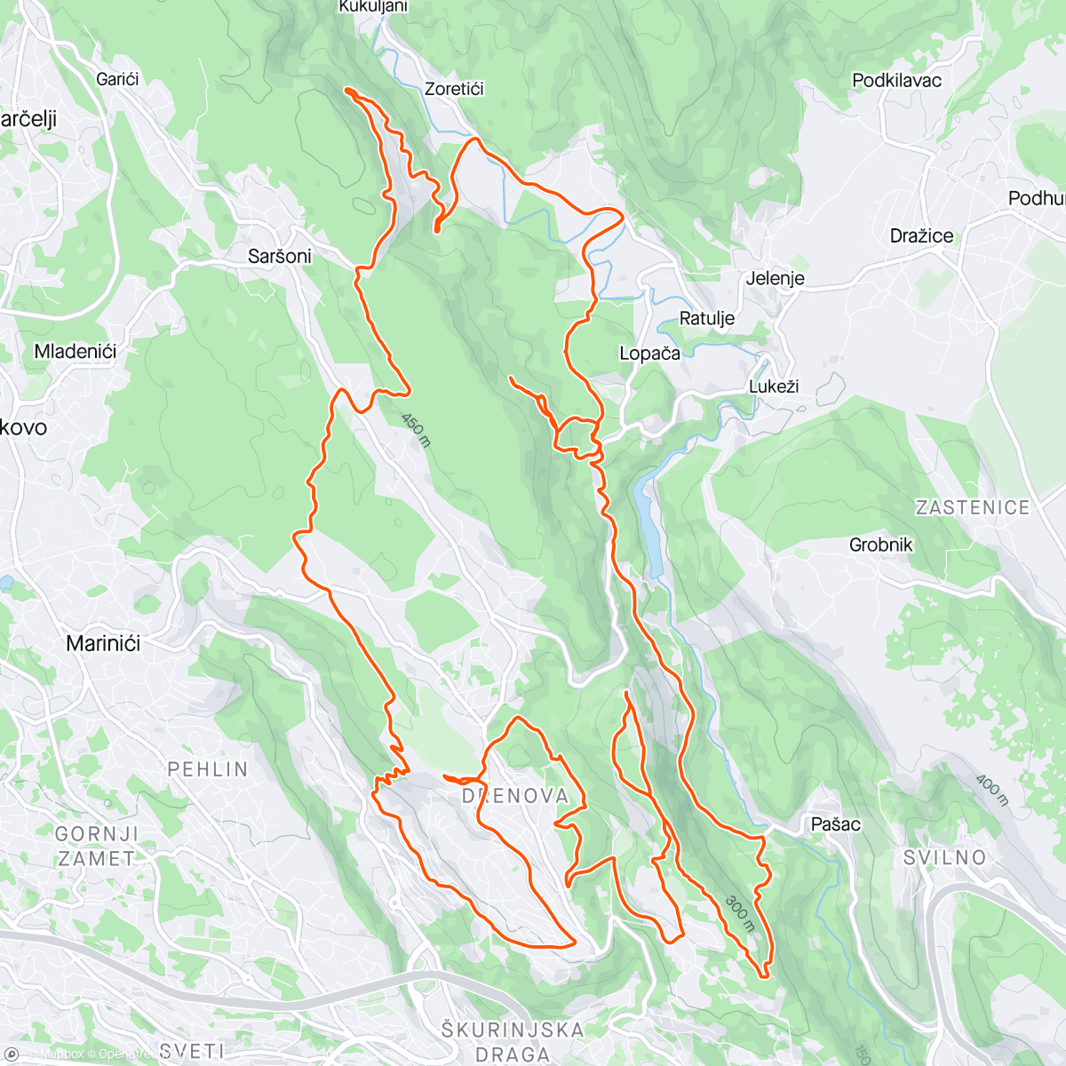Map of the activity, Veli vrh i svašta pomalo