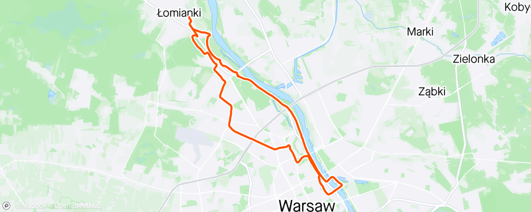 Map of the activity, Afternoon Mountain Bike Ride ☀️trochę słońca ☀️