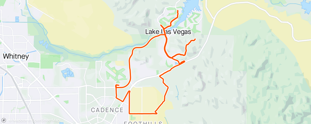 Map of the activity, Sunrise Ride