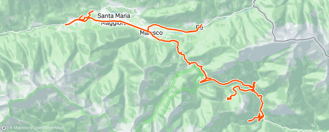 Map of the activity, Afternoon Ride